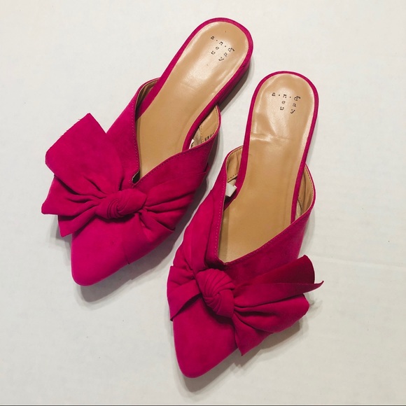 a new day Shoes - A New Day Pink Bow Mules
